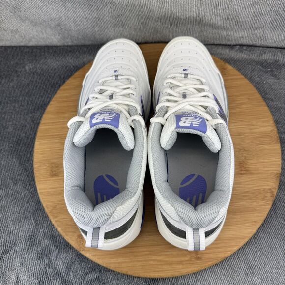 New Balance Shoes Womens Size 9.5 White Purple 806 Tennis Court Sneakers WC806W - Picture 6 of 10